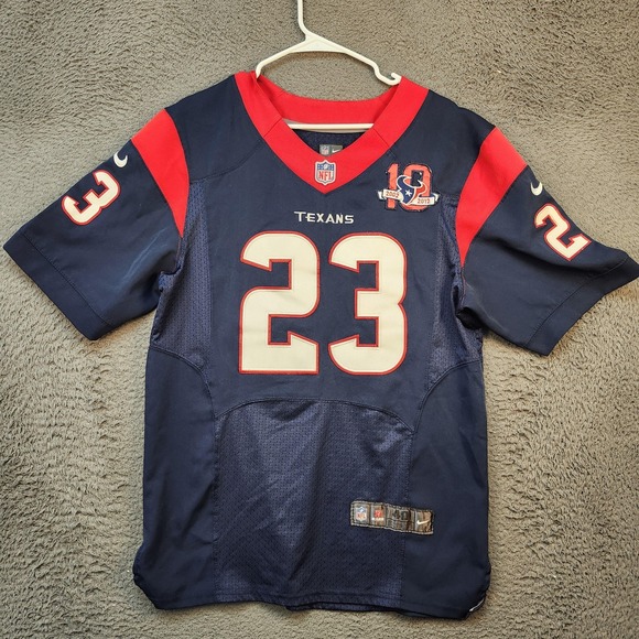 Houston Texans Jersey Mens Medium NFL Football Arian Foster Nike 10 Year Patch - Picture 1 of 8